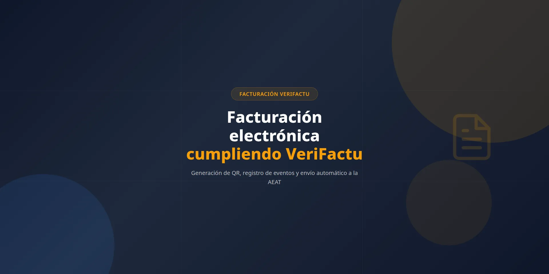 Facturación electrónica VeriFactu SaaS