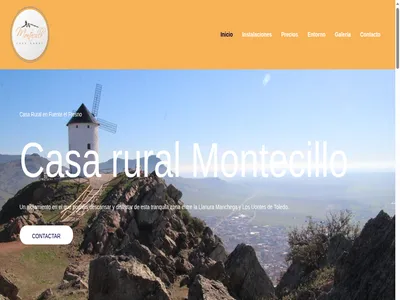 Web con reservas online para Casa Rural Montecillo