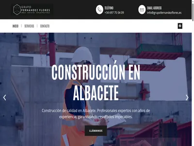 Web corporativa para Grupo Fernández Flores, constructora de obra pública