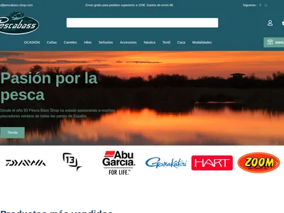 E-commerce de pesca y embarcaciones PescaBass Shop