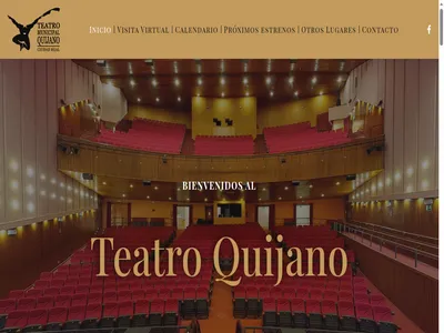 Diseño web para el Teatro Quijano de Ciudad Real con sistema de reservas online