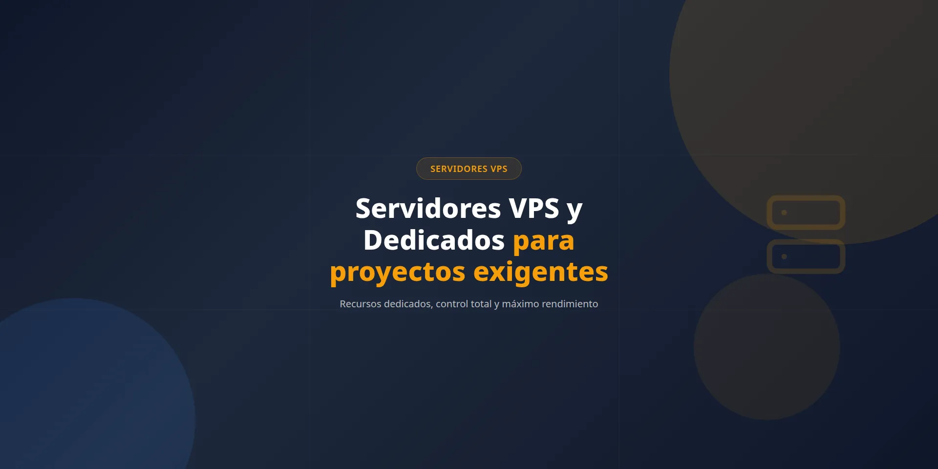 Servidores VPS y dedicados en Ciudad Real
